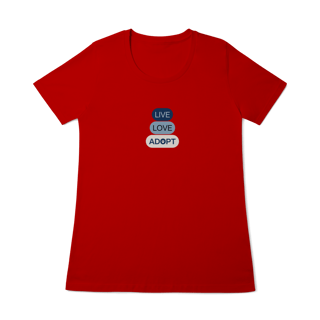 Nome do produto Baby Long Quality - Live, Love, Adopt Blue