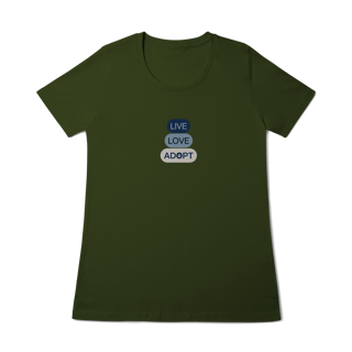 Nome do produto Baby Long Quality - Live, Love, Adopt Blue