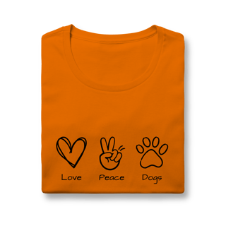 Nome do produto Baby Long Quality - Love, Peace, Dogs