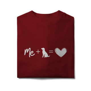 Nome do produto Camiseta Oversized - Me + Dog = Love