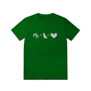 Nome do produto T-Shirt Quality - Me + Dog = Love