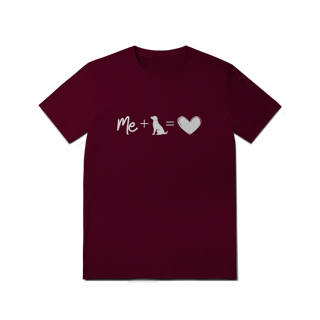 Nome do produto T-Shirt Quality - Me + Dog = Love