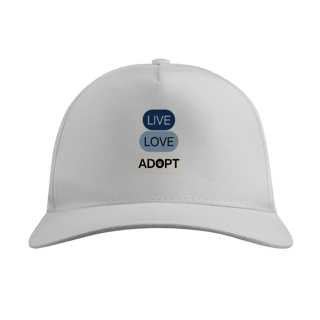 Nome do produto Boné Quality - Live, Love, Adopt
