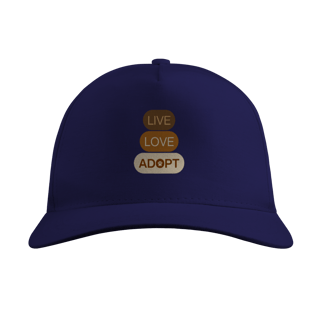 Nome do produto Boné Quality - Live, Love, Adopt Terra