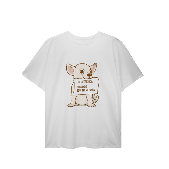 T-Shirt Plus Size - Chihuahua Ficha Técnica