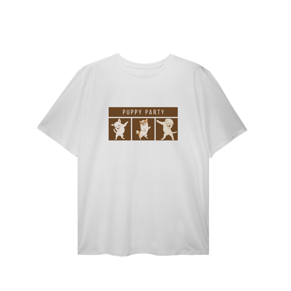 T-Shirt Plus Size - Puppy Party