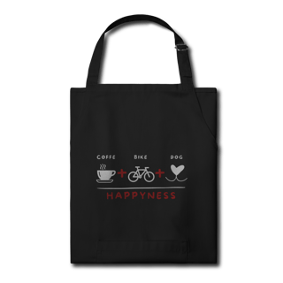 Nome do produto Avental - Coffee + Bike + Dog = Happyness