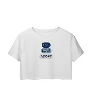 Cropped - Live, Love, Adopt Blue