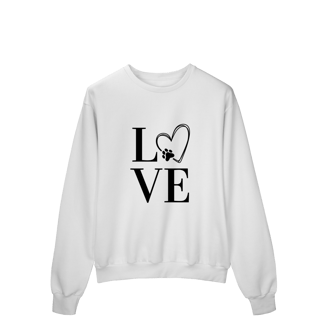 Nome do produto Moletom Prime Fechado- LOVE Dog