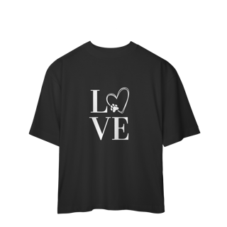 Nome do produto Camiseta Oversized- LOVE Dog