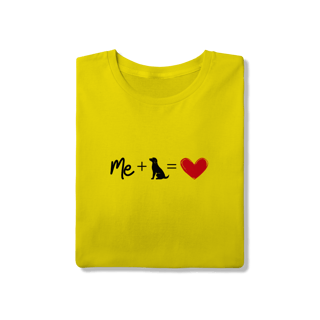 Nome do produto T-Shirt Quality - Me + Dog = Love