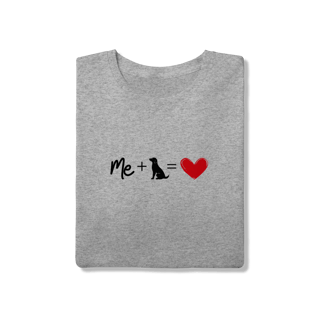 Nome do produto T-Shirt Quality - Me + Dog = Love