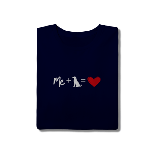 Nome do produto T-Shirt Quality - Me + Dog = Love