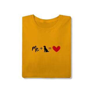Nome do produto T-Shirt Quality - Me + Dog = Love