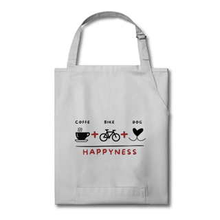 Nome do produto Avental - Coffee + Bike + Dog = Happyness