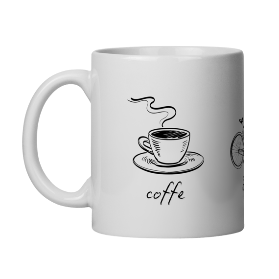 Caneca - Coffe, Bike, Dogs