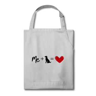 Nome do produto Avental - Me + Dog = Love