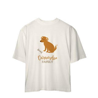 Nome do produto Camiseta Oversized - Caramelo Family