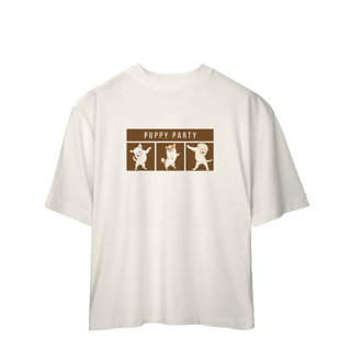 Nome do produto Camiseta Oversized - Puppy Party
