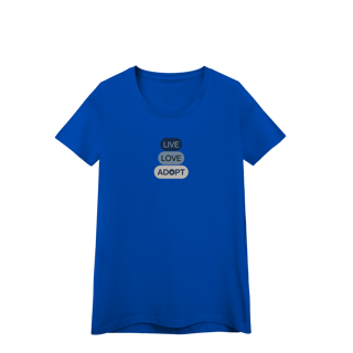 Nome do produto Baby Long Quality - Live, Love, Adopt Blue