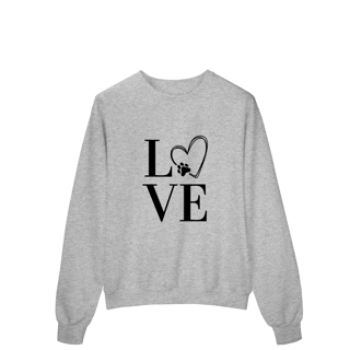 Nome do produto Moletom Prime Fechado- LOVE Dog