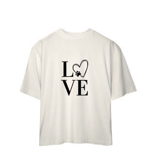 Nome do produto Camiseta Oversized- LOVE Dog