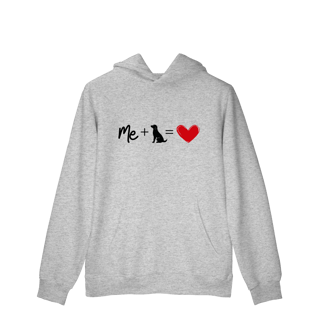 Nome do produto Moletom Prime Canguru - Me + Dog = Love