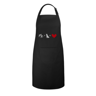 Nome do produto Avental - Me + Dog = Love