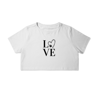 Nome do produto Cropped- LOVE Dog