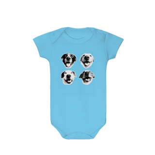 Nome do produto Body - Dog Faces