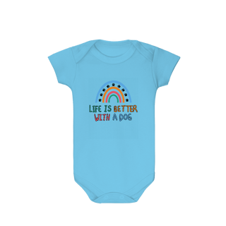 Nome do produto Body - Life is Better With a Dog Rainbow