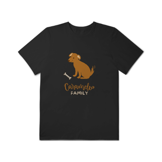 Nome do produto T-Shirt Plus Size - Caramelo Family
