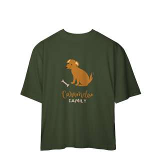 Nome do produto Camiseta Oversized - Caramelo Family