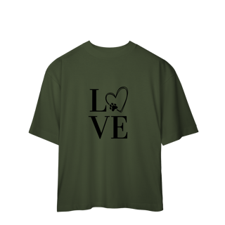 Nome do produto Camiseta Oversized- LOVE Dog