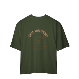 Nome do produto Camiseta Oversized - Shit Happens