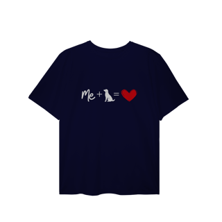Nome do produto T-Shirt Plus Size - Me + Dog = Love