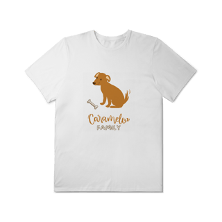 Nome do produto T-Shirt Plus Size - Caramelo Family