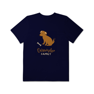 Nome do produto T-Shirt Plus Size - Caramelo Family