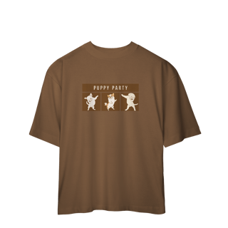 Nome do produto Camiseta Oversized - Puppy Party