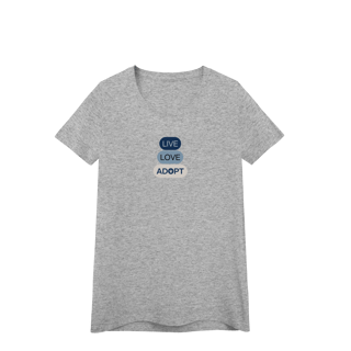 Nome do produto Baby Long Quality - Live, Love, Adopt Blue