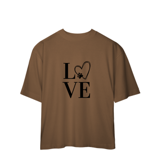 Nome do produto Camiseta Oversized- LOVE Dog