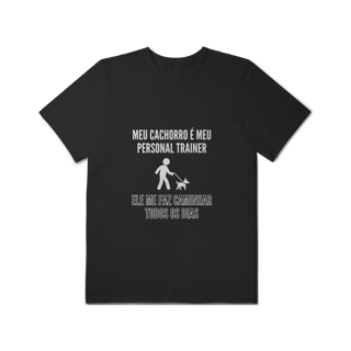 Nome do produto T-Shirt Plus Size - Meu Cachorro É Meu Personal