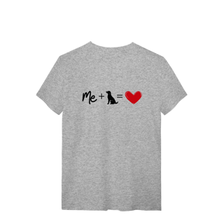 Nome do produto T-Shirt Quality - Me + Dog = Love
