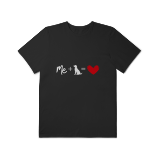 Nome do produto T-Shirt Plus Size - Me + Dog = Love