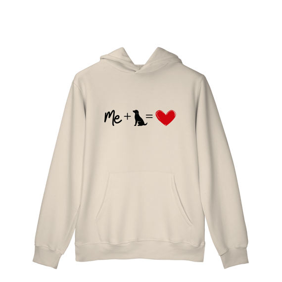 Moletom Prime Canguru - Me + Dog = Love