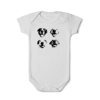 Nome do produto Body - Dog Faces