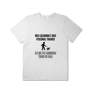 Nome do produto T-Shirt Plus Size - Meu Cachorro É Meu Personal