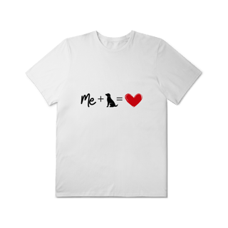 Nome do produto T-Shirt Plus Size - Me + Dog = Love