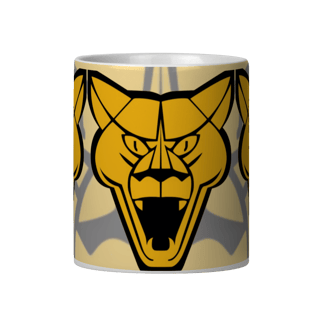 Nome do produto Caneca Puma Logo Cara da Fera Amarela