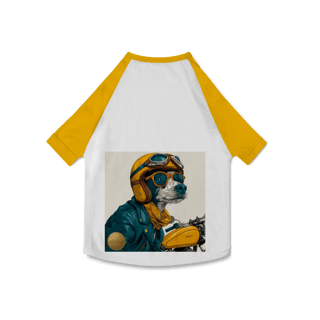 Nome do produto Camiseta Pet Dog Motociclista